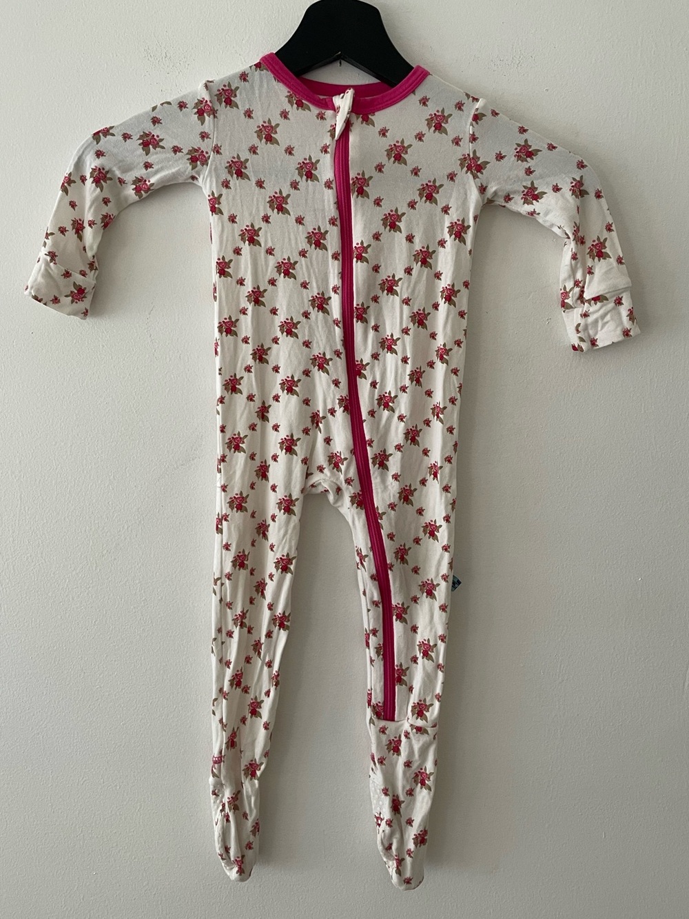 Kickee Pants Floral Prink Footie Pajamas Size 9-12M